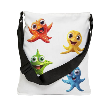 Cute Starfish Animated Characters - Tote Bag