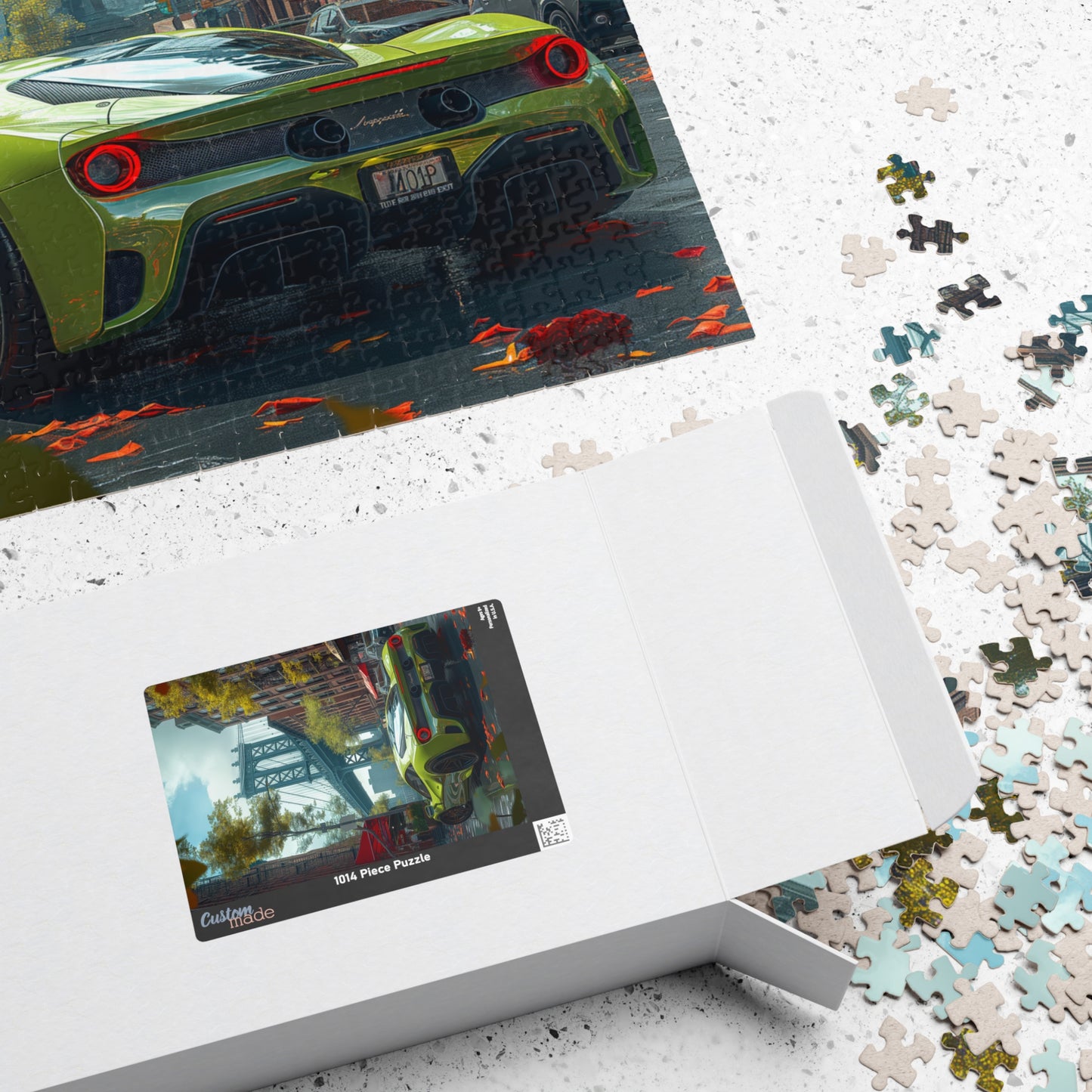 Supercar by Brooklyn Bridge - 1014-Piece Jigsaw Puzzle