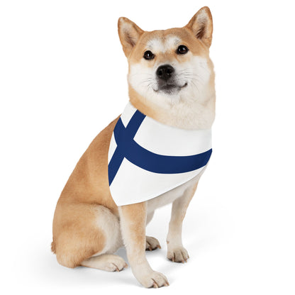 Finland Flag - Pet Bandana Collar