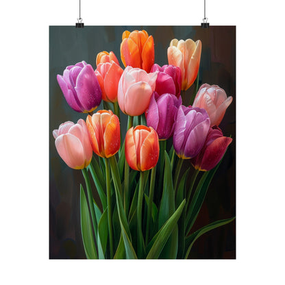 Stunning Tulips - Physical Print Stunning Premium Poster