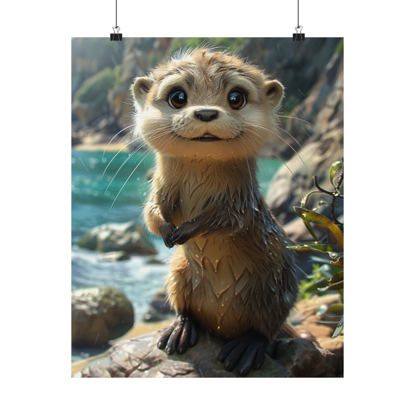 Otto The Otter - Physical Print Stunning Premium Poster