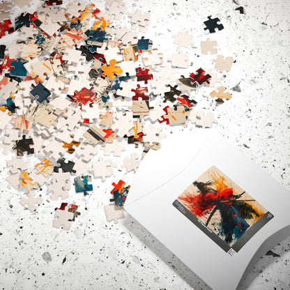 The Ronin - Premium Puzzle Available in 110, 252, or 520 Pieces for Puzzle Lovers