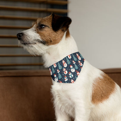 Snow Man - Pet Bandana Collar