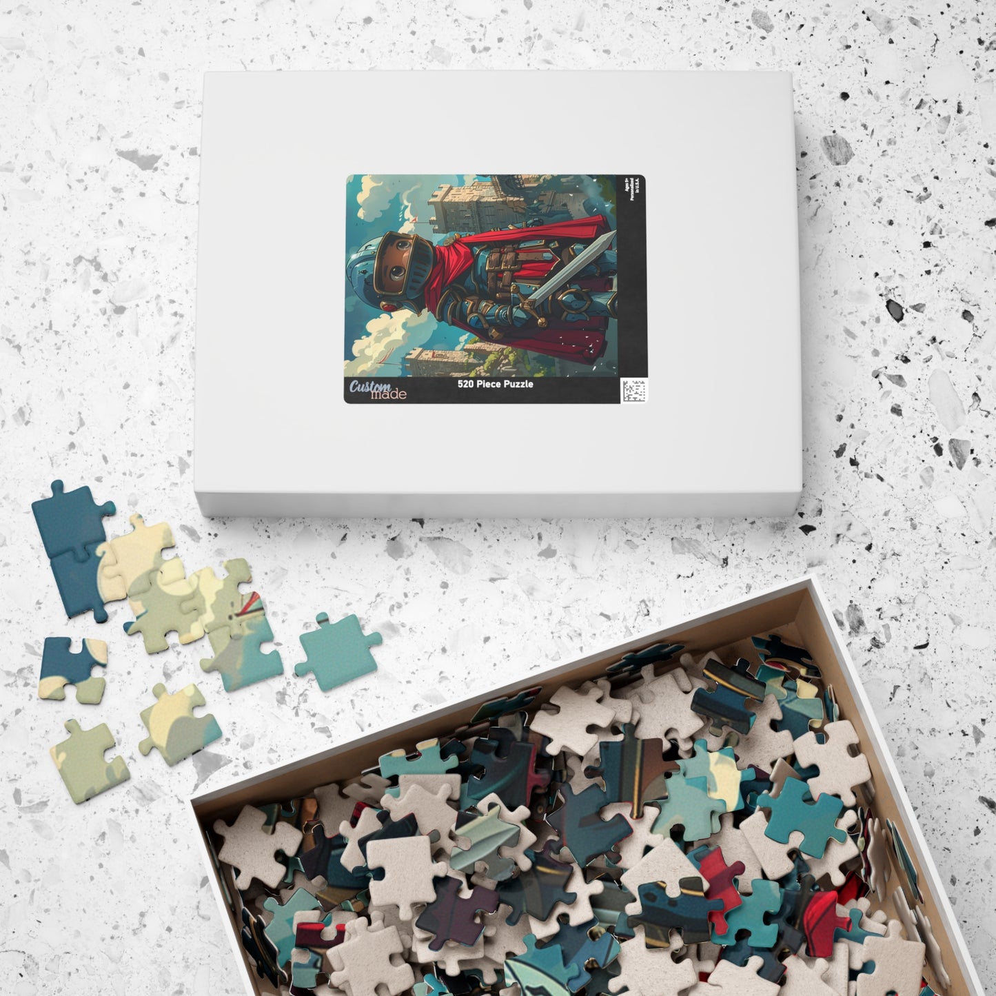 A Noble Knight - Premium Puzzle Available in 110, 252, or 520 Pieces for Puzzle Lovers
