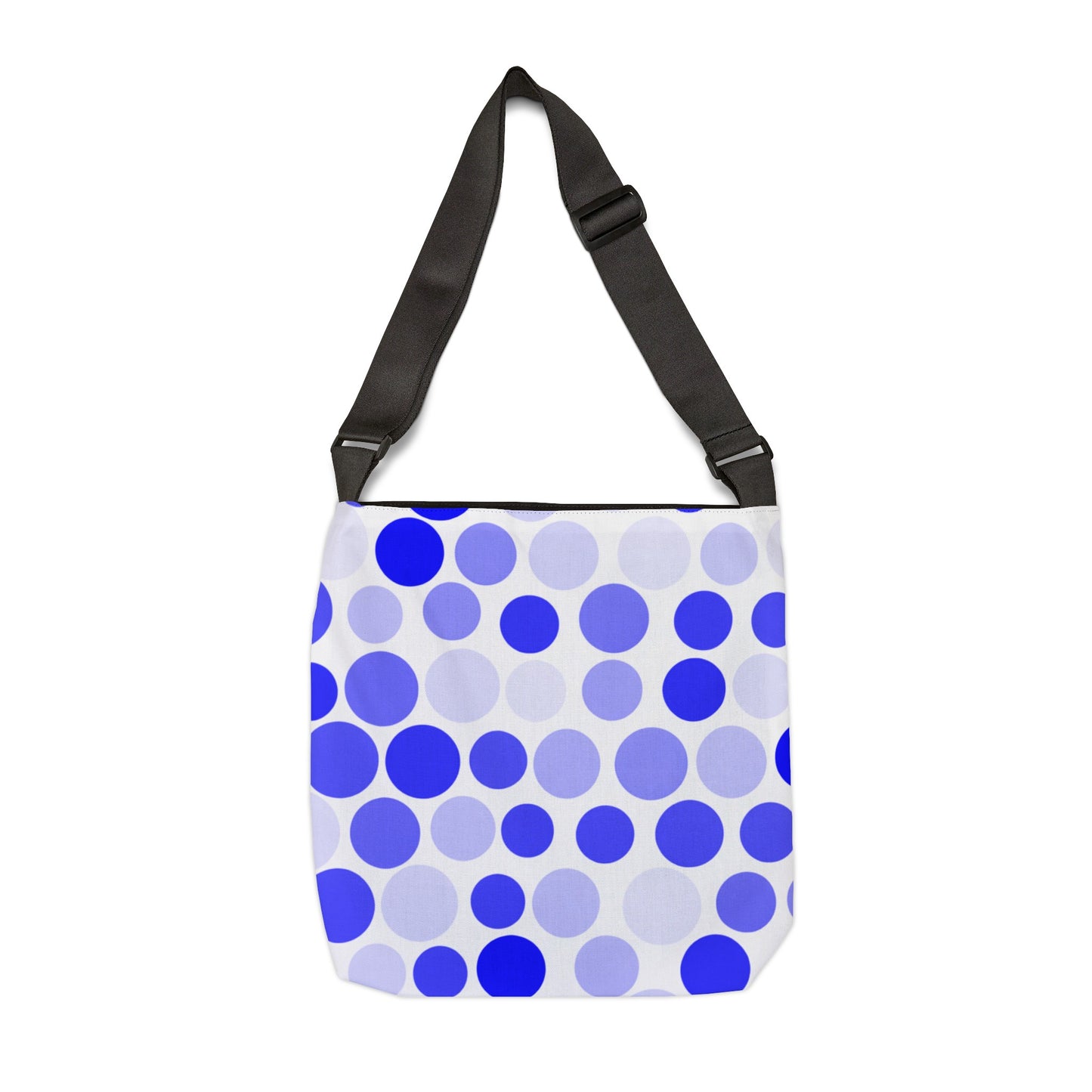 Shades of Dark Blue Polka Dots - Tote Bag