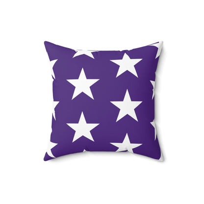 White Stars on Purple - Pillowcase & Pillow