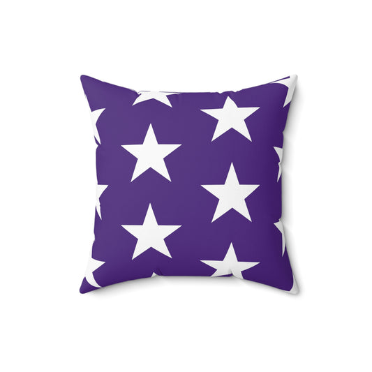 White Stars on Purple - Pillowcase & Pillow