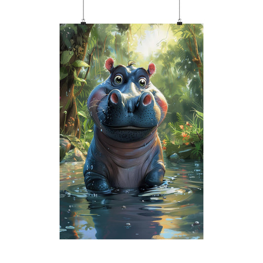 Harry Hippo - Physical Print Stunning Premium Poster