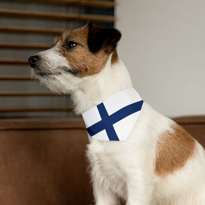 Finland Flag - Pet Bandana Collar