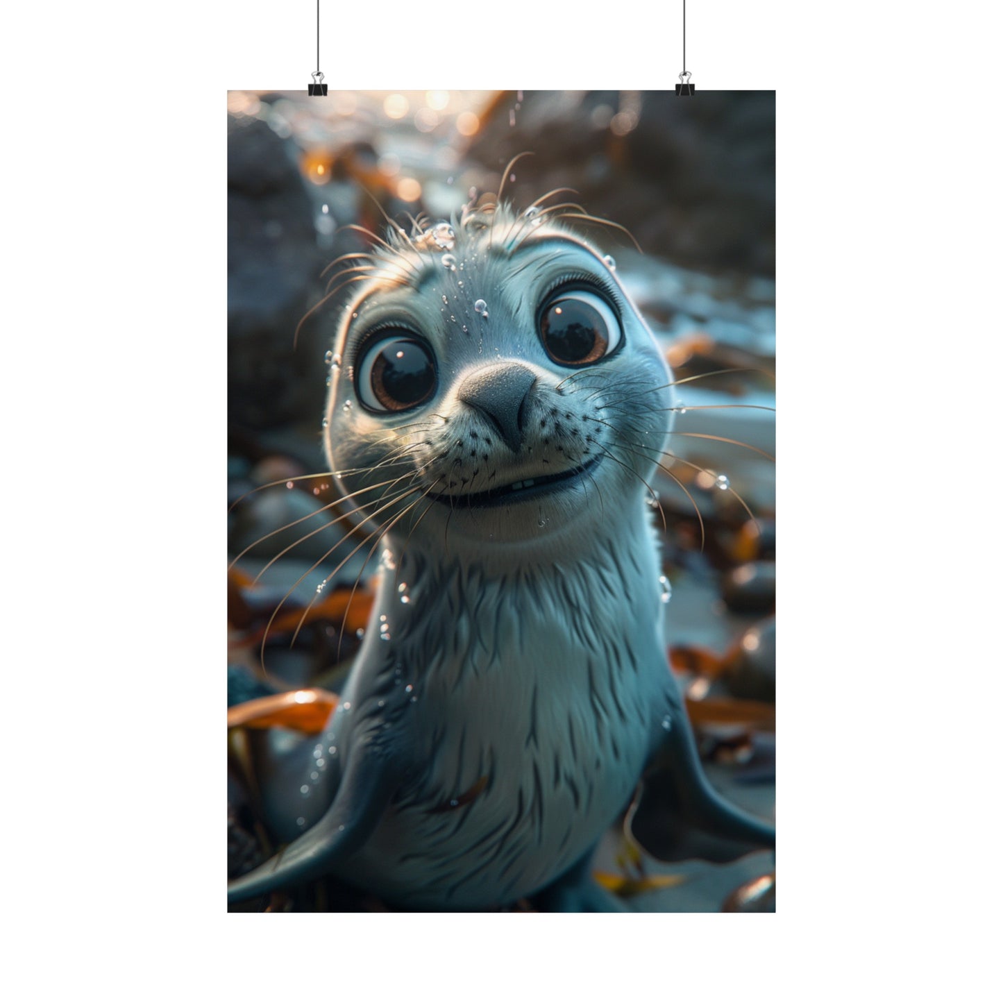 Selina The Seal - Physical Print Stunning Premium Poster