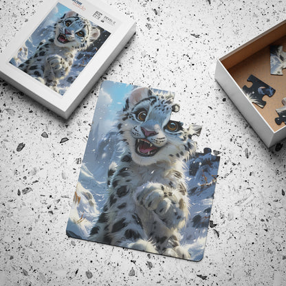 Blizzard The Snow Leopard - 30-Piece Kids Jigsaw Puzzle