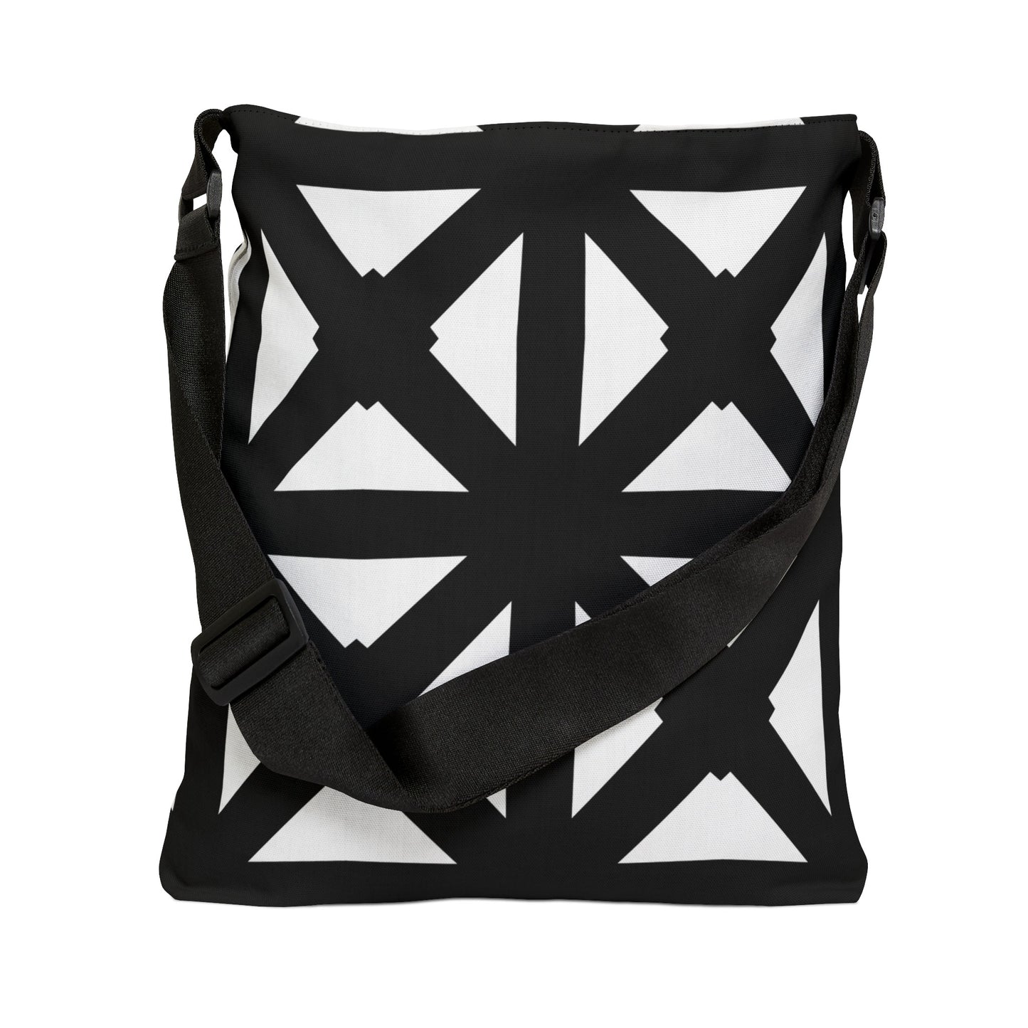 Black and White Bold Lattice - Tote Bag