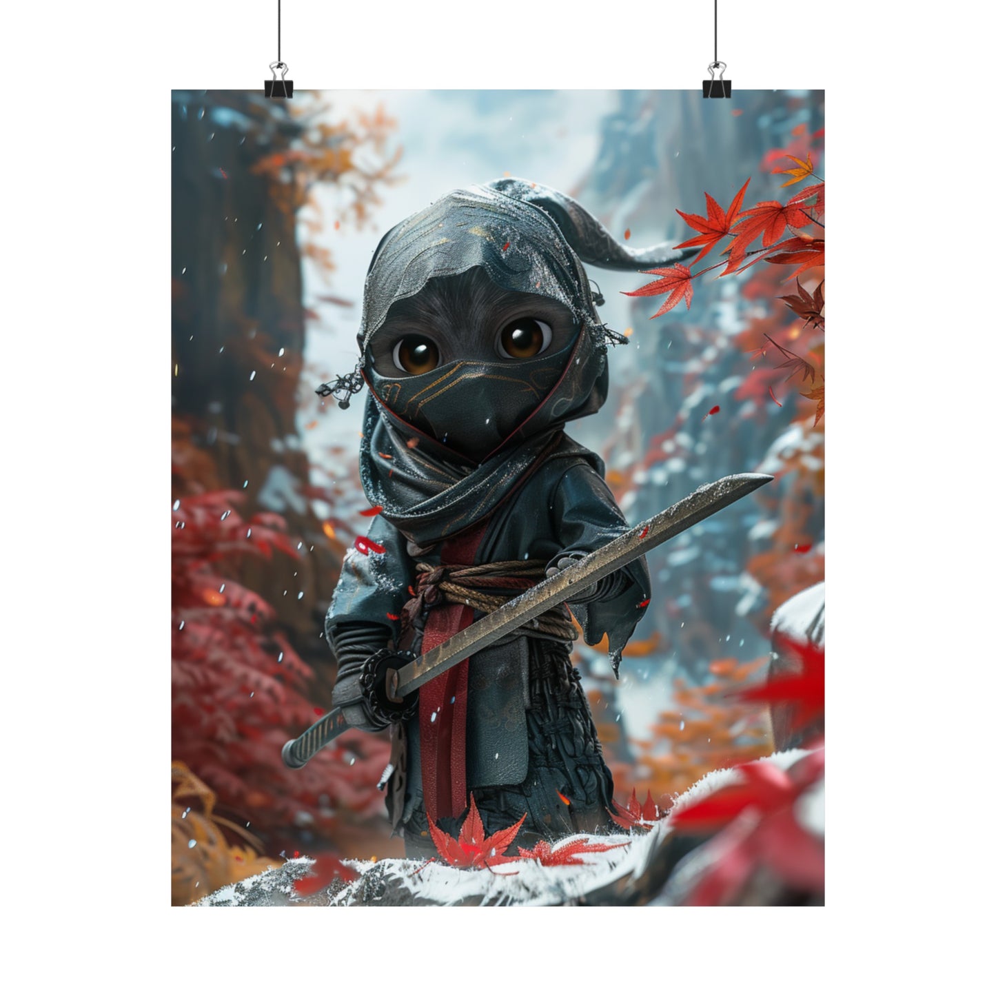 Master Cuddles The Ninja - Physical Print Stunning Premium Poster