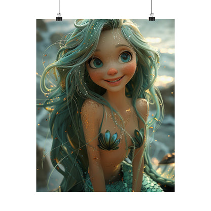 Melody The Mermaid - Physical Print Stunning Premium Poster