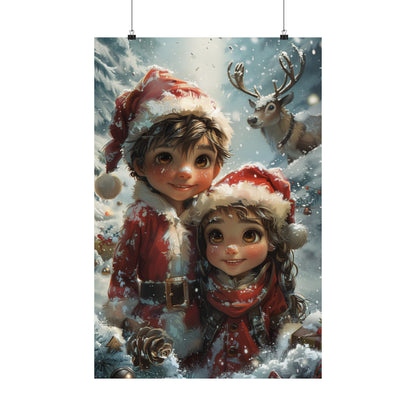 Children's Christmas - Physical Print Stunning Premium Poster