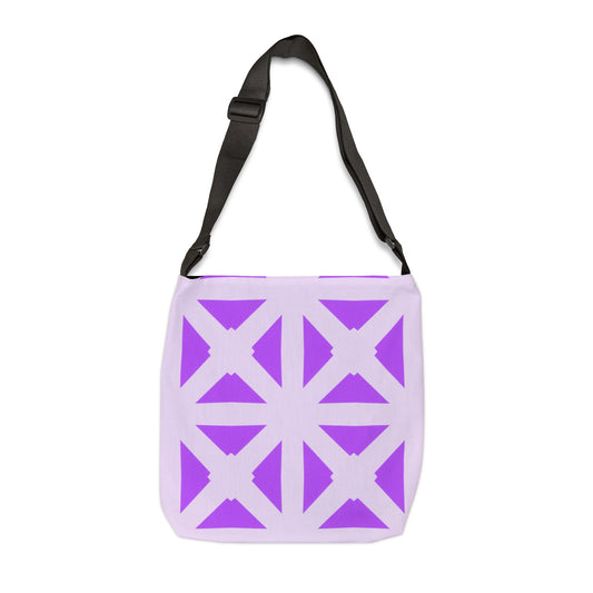 Shades of Purple Bold Lattice - Tote Bag