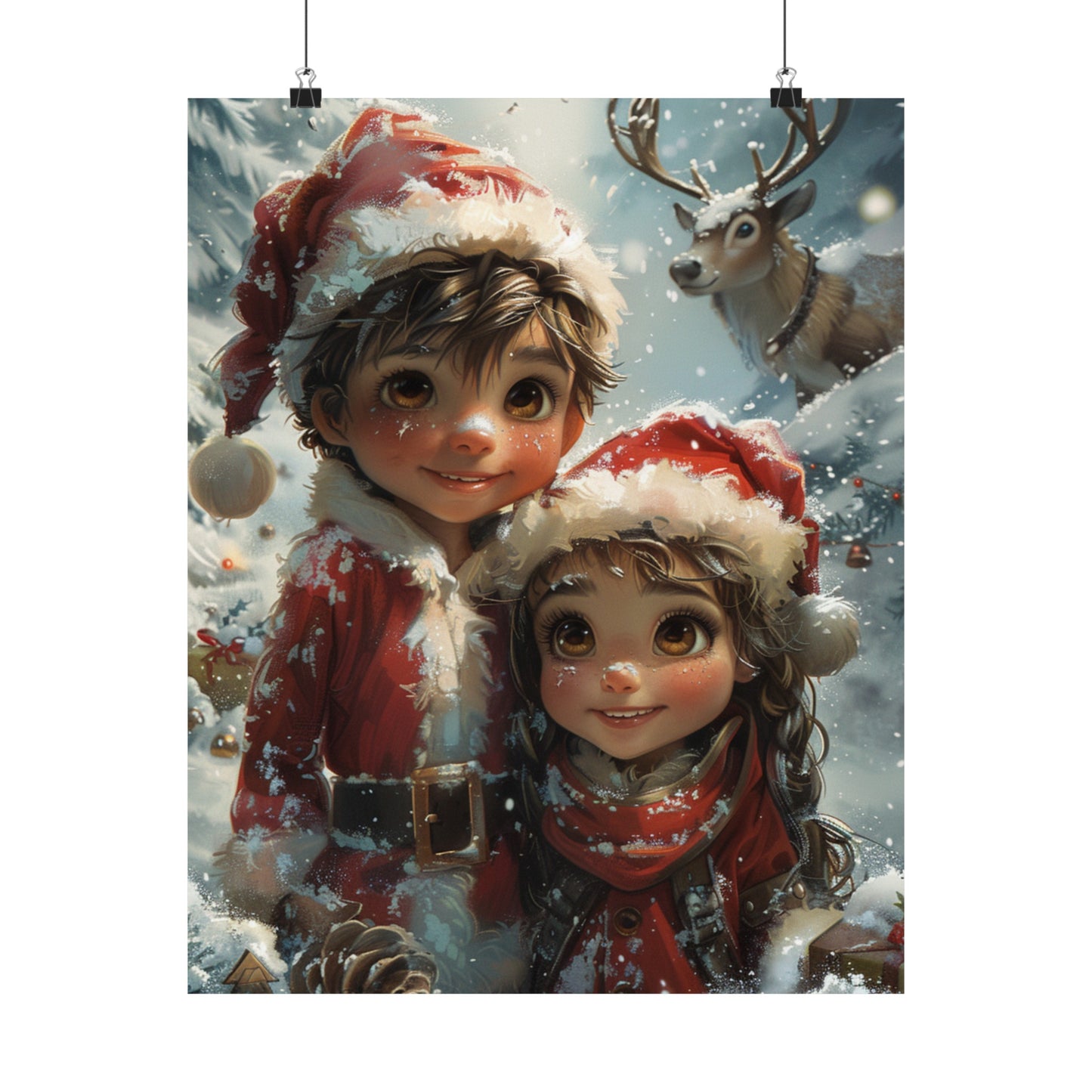 Children's Christmas - Physical Print Stunning Premium Poster