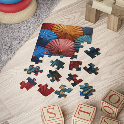 Japanese Inspired Umbrellas - 30-Piece Kids Jigsaw Puzzle