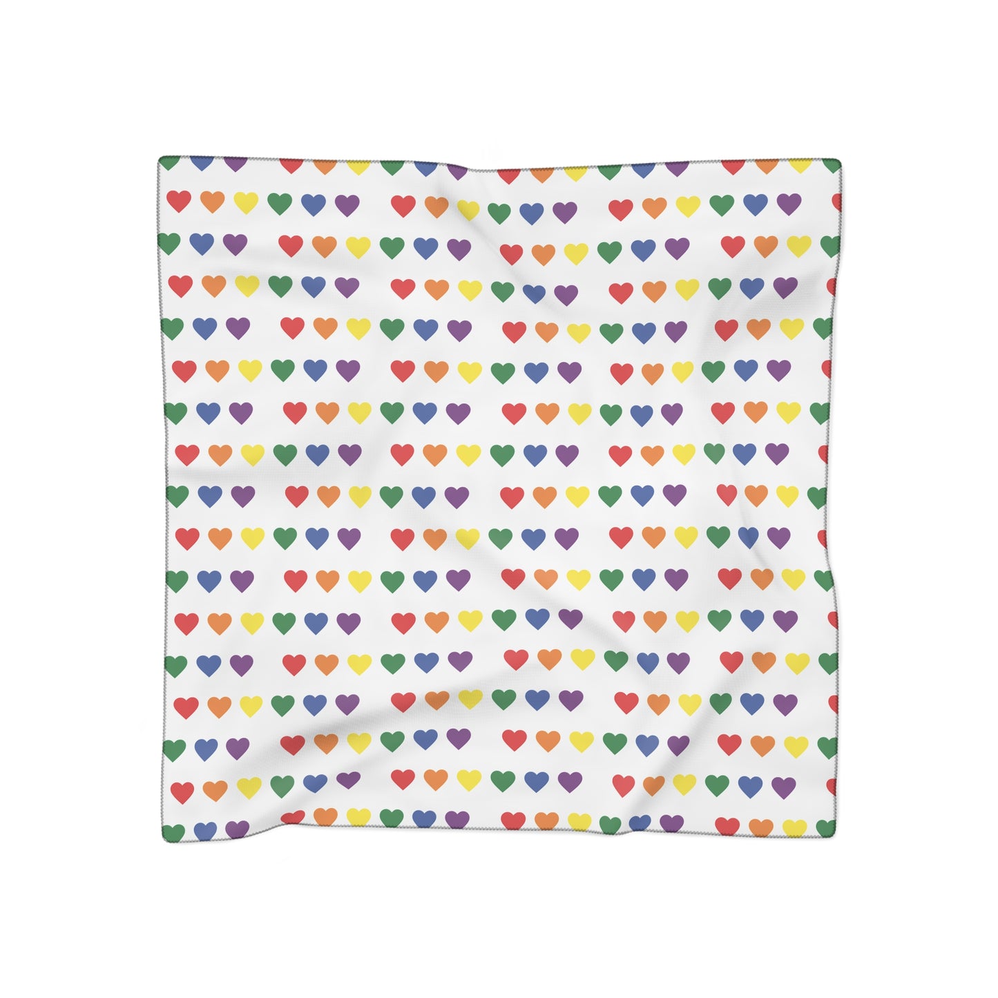 Rainbow Hearts Scarf