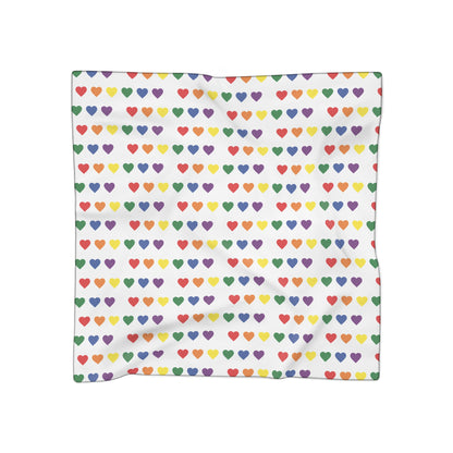 Rainbow Hearts Scarf