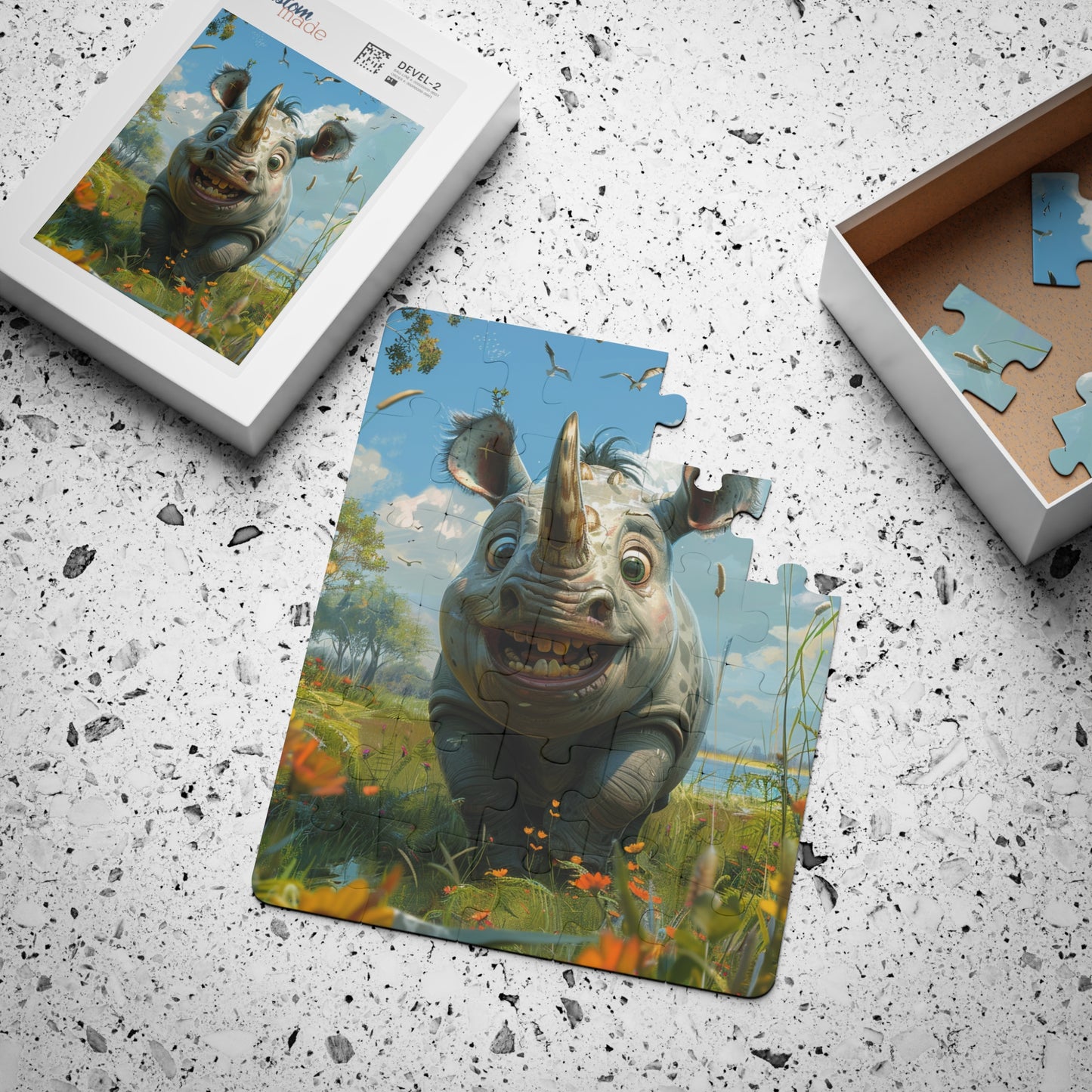 Rumbles The Rhino - 30-Piece Kids Jigsaw Puzzle