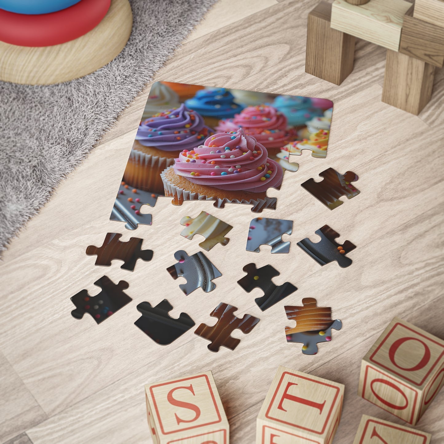 Tray of Cupcakes - 30-Piece Kids Jigsaw Puzzle