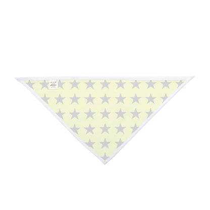 Black Stars on Yellow - Tie Up Pet Bandana