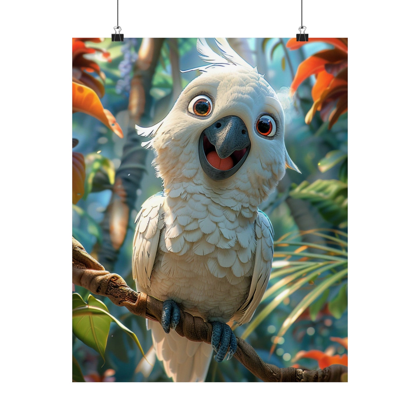 Chippy The Cockatoo - Physical Print Stunning Premium Poster