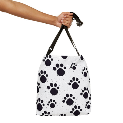 Paw Prints Polka Dots - Tote Bag