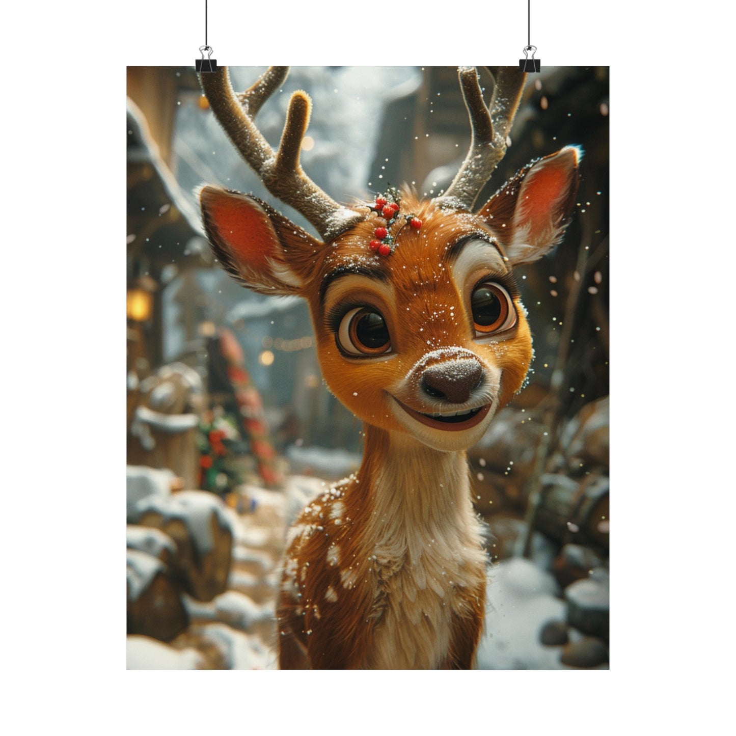 Buster The Reindeer - Physical Print Stunning Premium Poster