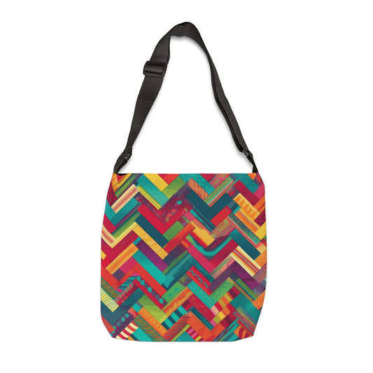 Super Bright Chevron Block Pattern - Tote Bag