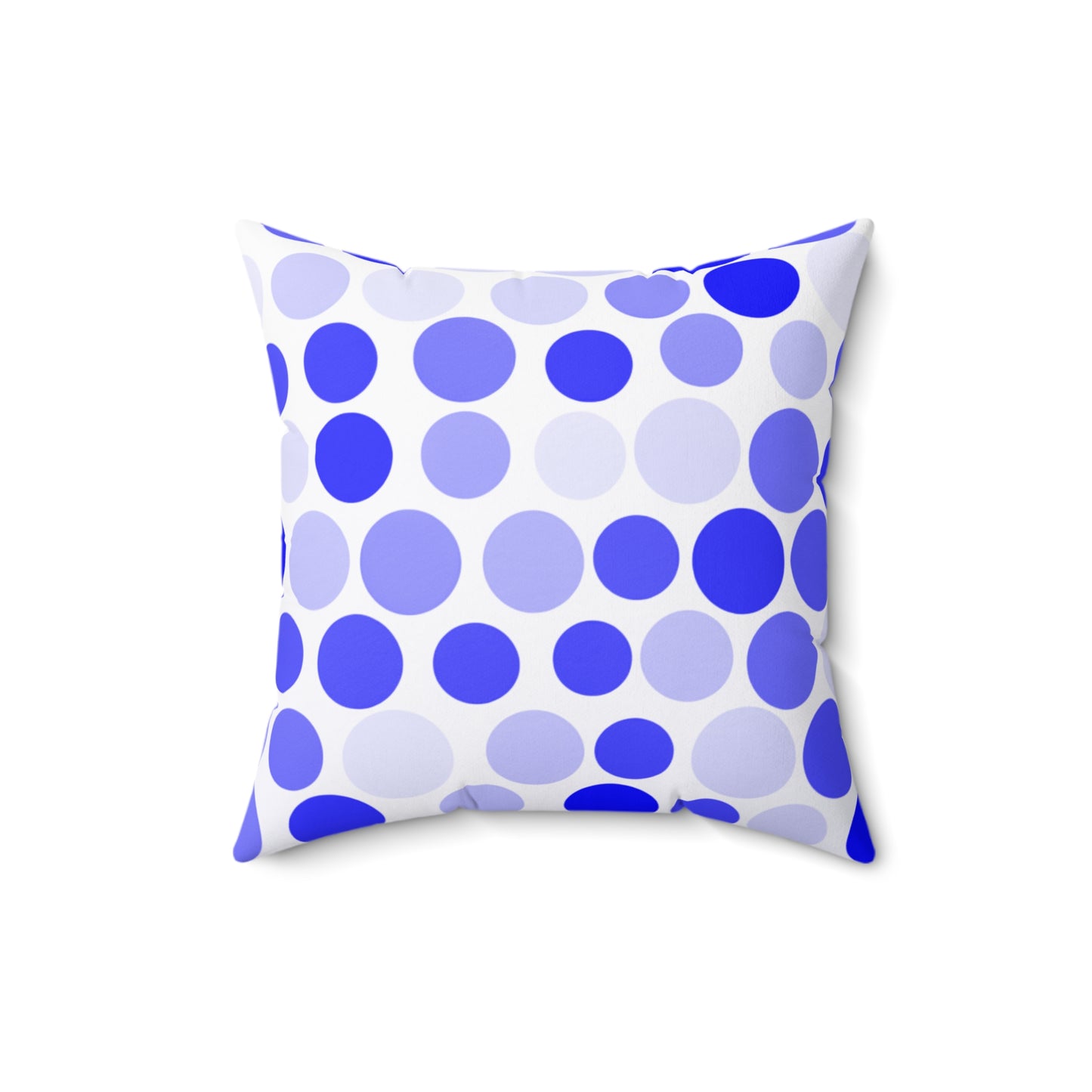 Shades of Dark Blue Polka Dots - Pillowcase & Pillow