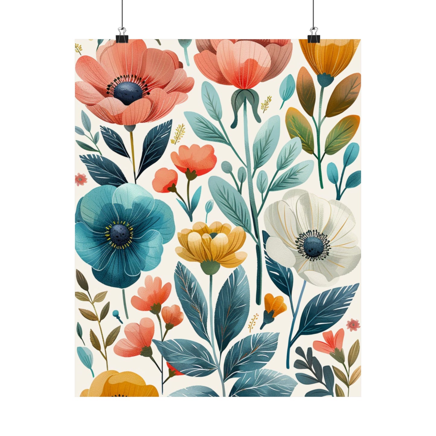 Pastel Flowers - Physical Print Stunning Premium Poster