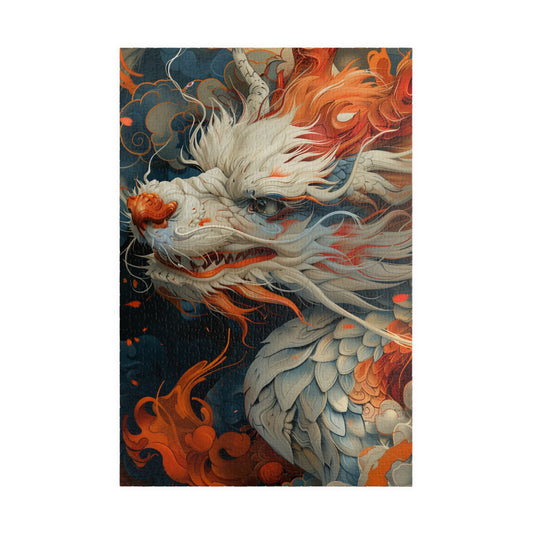 White blaze The Dragon - 1014-Piece Jigsaw Puzzle