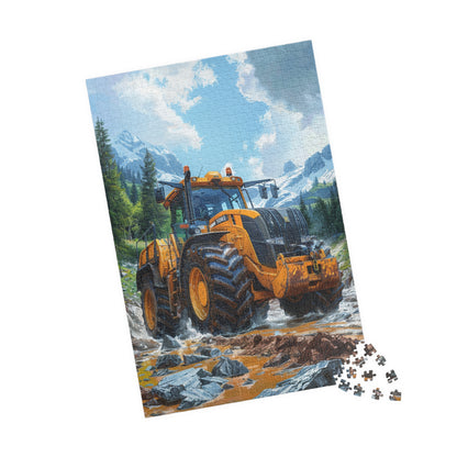 Yellow Tractor - 1014-Piece Jigsaw Puzzle