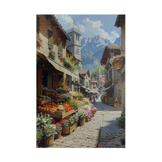 Vibrant Street Market - 1014-Piece Jigsaw Puzzle