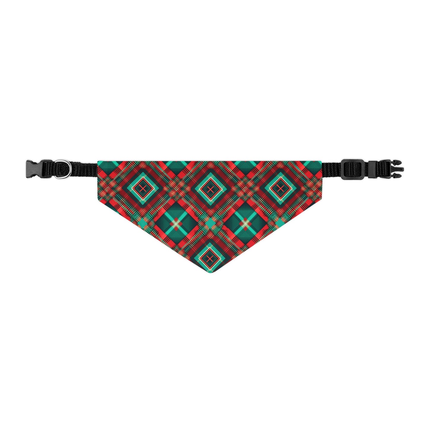 Christmas Tartan - Pet Bandana Collar