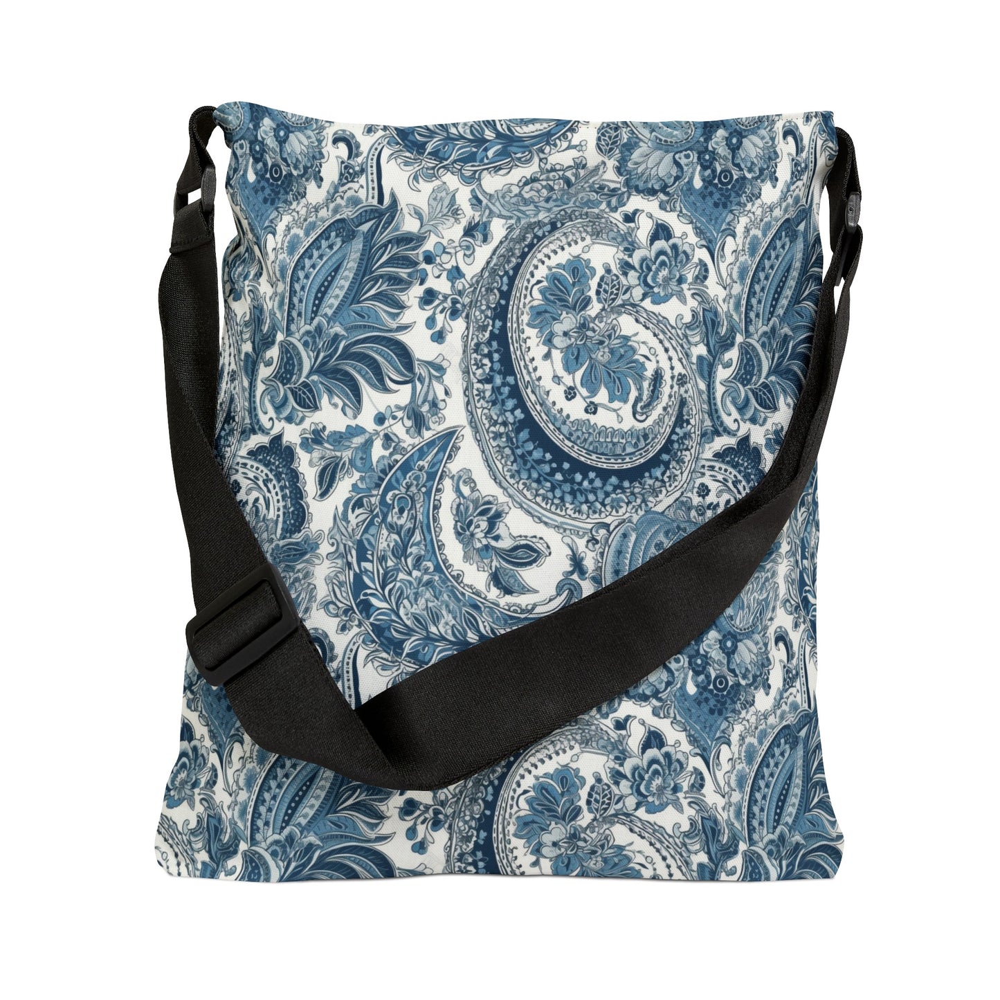 Paisley Print Blue and White - Tote Bag