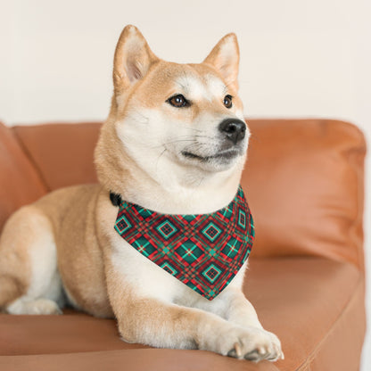 Christmas Tartan - Pet Bandana Collar