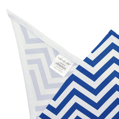 Chevron Blue - Tie Up Pet Bandana