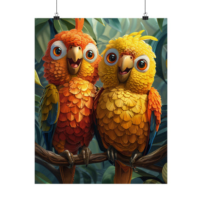 The Love Birds - Physical Print Stunning Premium Poster
