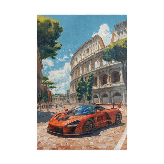 Red Sports Cay by The Colosseum - 1014-Piece Jigsaw Puzzle