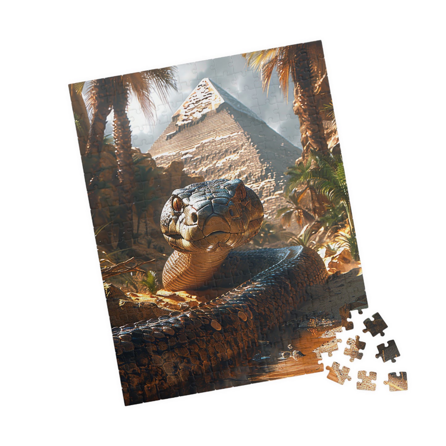 Apep The Snake Guardian - Premium Puzzle Available in 110, 252, or 520 Pieces for Puzzle Lovers
