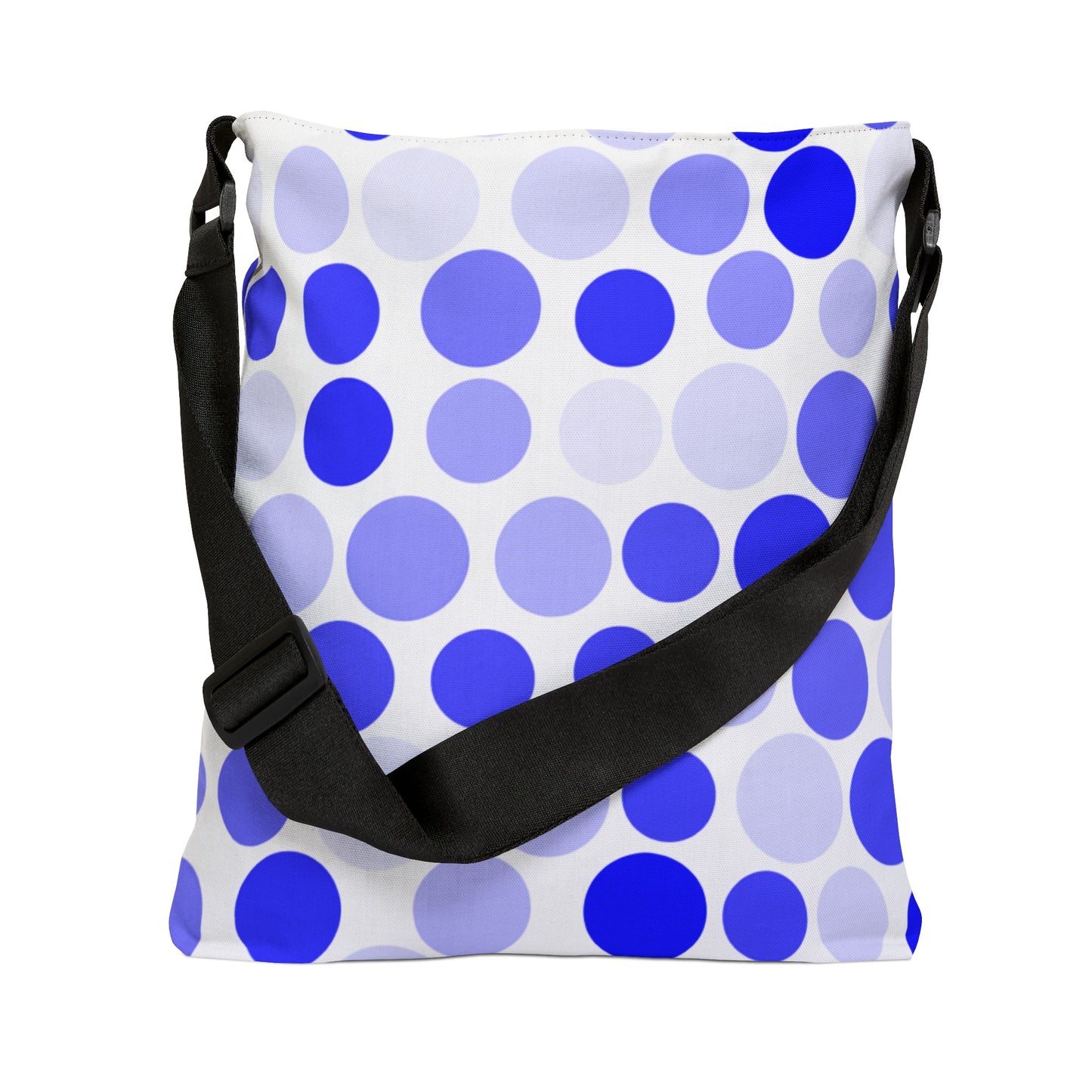 Shades of Dark Blue Polka Dots - Tote Bag