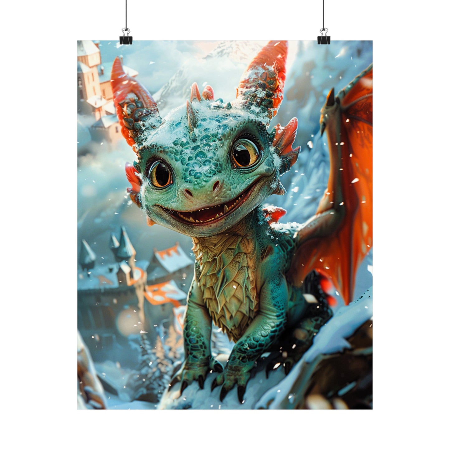 Stormy The Jade Dragon - Physical Print Stunning Premium Poster