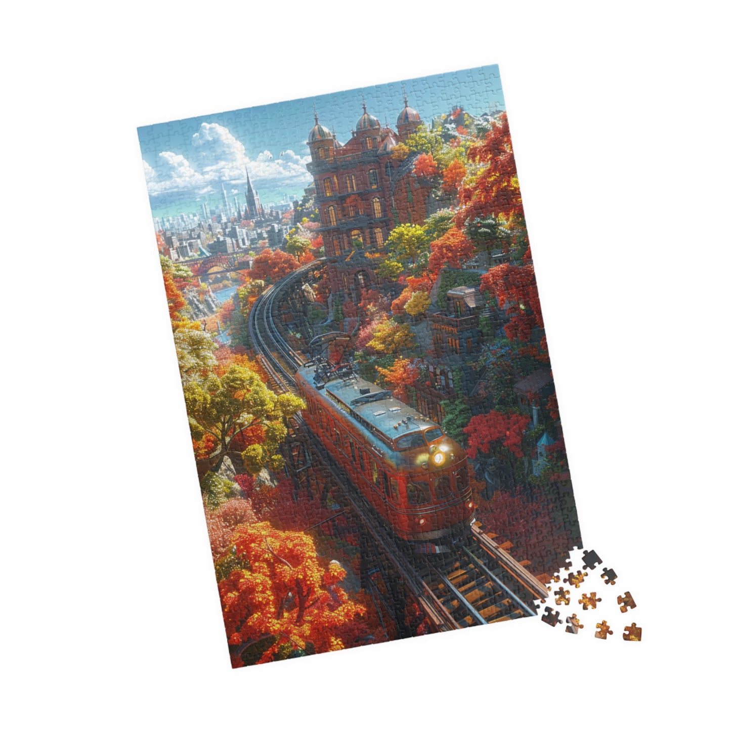 Train City - 1014-Piece Jigsaw Puzzle