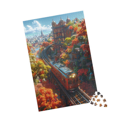 Train City - 1014-Piece Jigsaw Puzzle