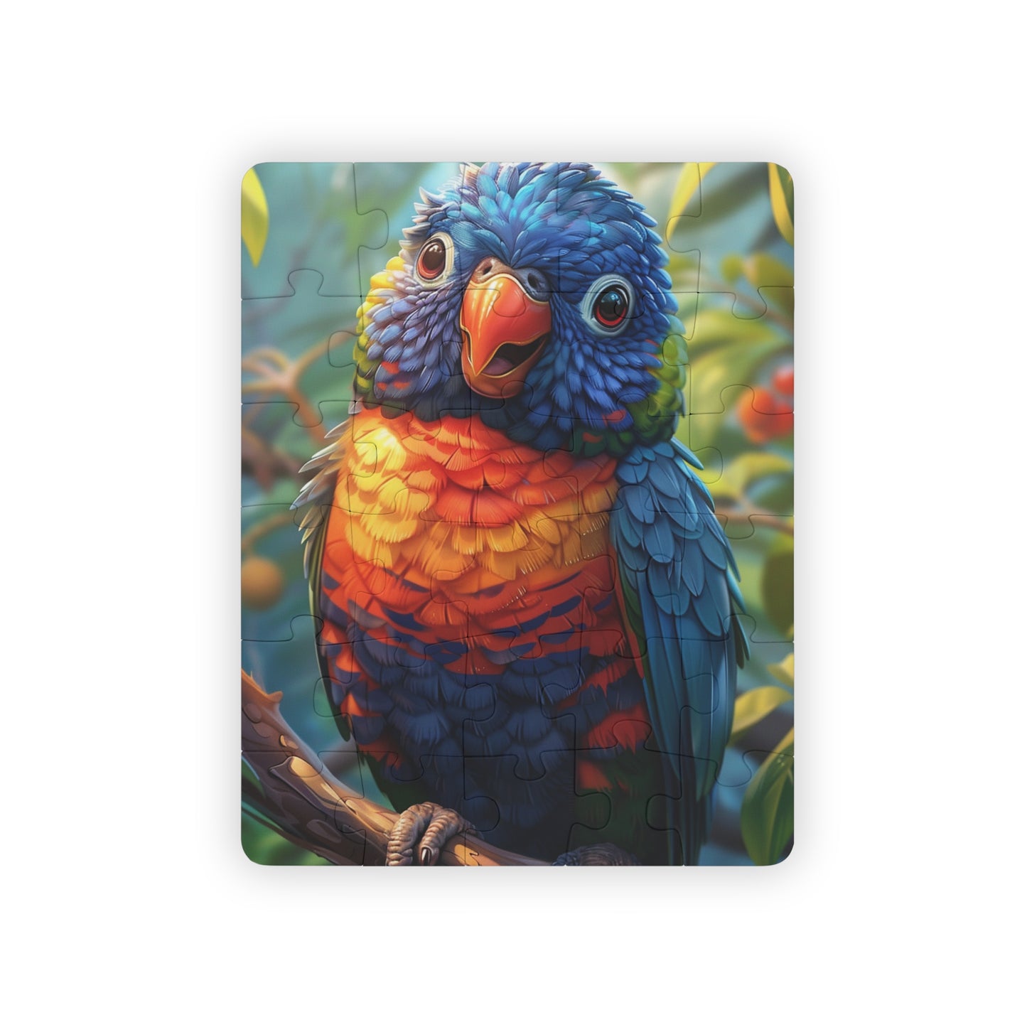 Ronny The Rainbow Lorikeet - 30-Piece Kids Jigsaw Puzzle