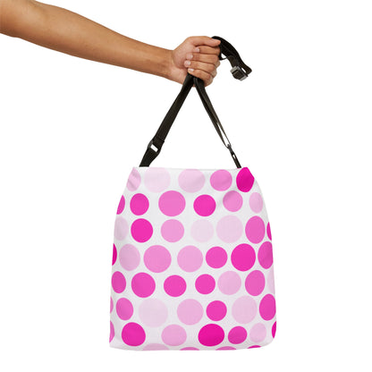 Shades of Pink Polka Dots - Tote Bag