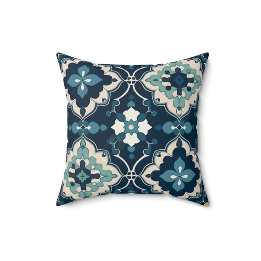 Quatrefoil Print Blue - Pillowcase & Pillow